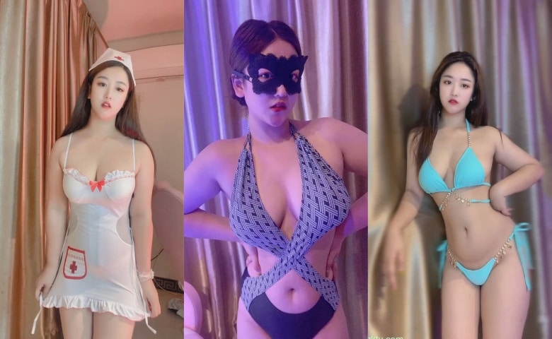 快手网红 – 露露 666元重磅定制泳衣制服热舞[14V-1.84G]插图