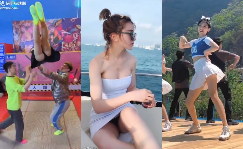 快手趣味集 – 土味段子跳舞短视频露底福利集[71V-361M]插图