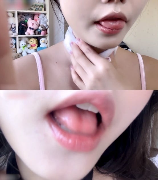 【音声】摆摆早睡了吗 ASMR视频玩舌头特写[1.03G-19分28秒]插图