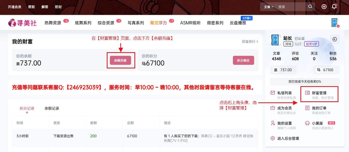 手机端用户【充值教程】插图2