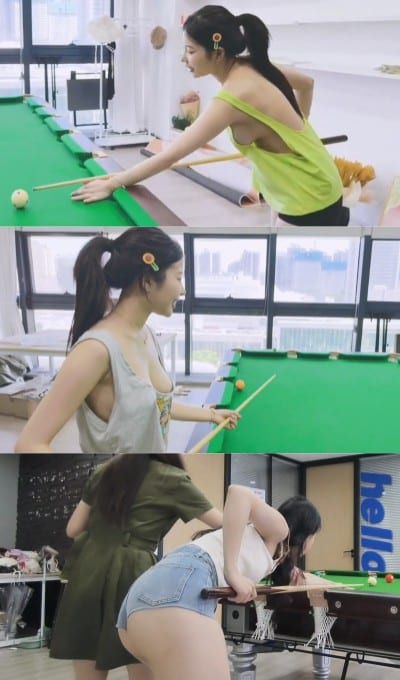 顶级技术流擦边 – 美女真空打台球较量系列一[57V-7.83G]插图