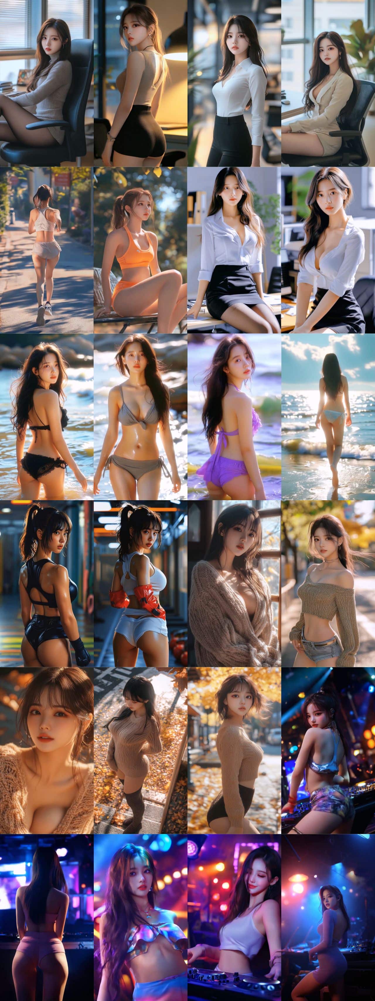 【AI视频】AI lookbook AI girl video 美女视频第一弹[15V-2.88G]插图5