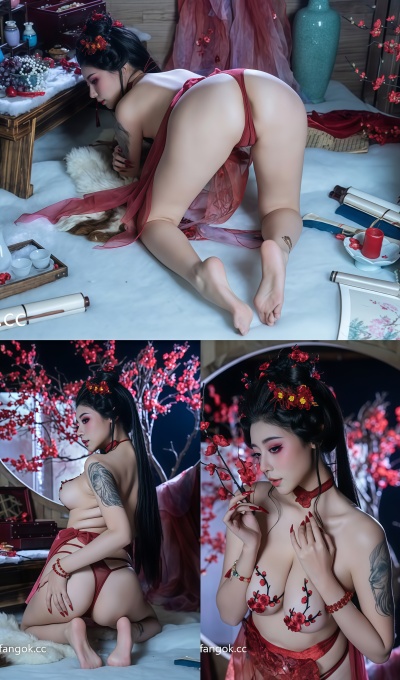 网红 奈汐酱 4月写真视图古风醉梅[1V+90P-4.2G]
