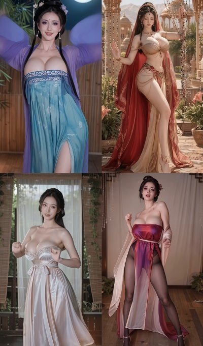 AI高清舞蹈 国风女主播抖音热歌电音擦边舞合集[56V-2.9G]插图